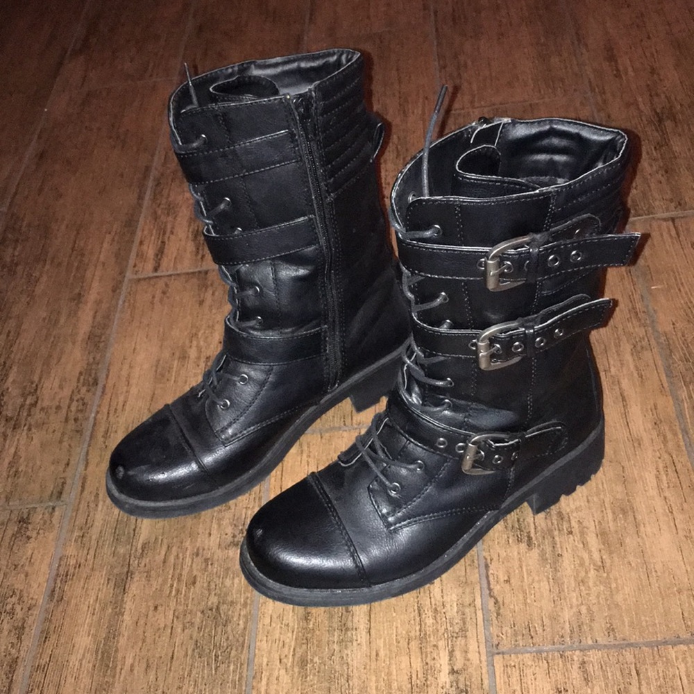 Black Combat Boots